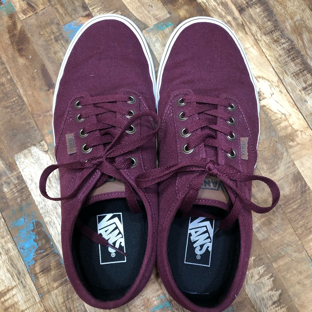 Vans Size 10 Men’s Atwood Maroon Sneakers